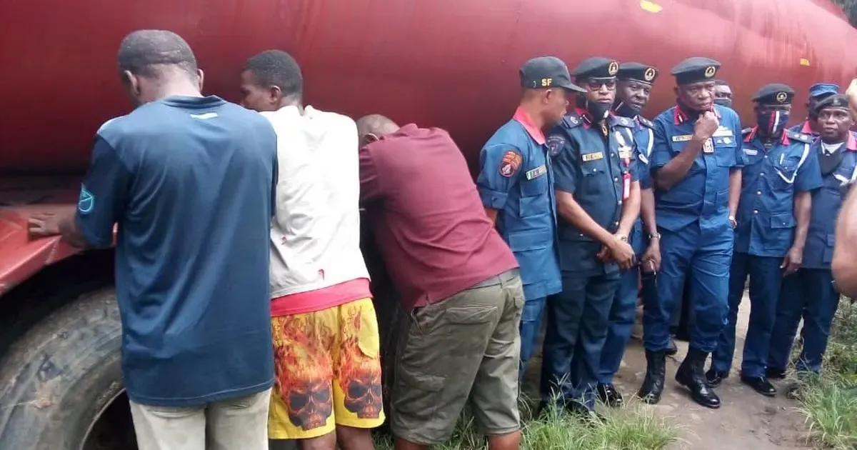 Illegal Bunkering: NSCDC impounds 7 trucks with 315k litres fuel, arrests 15 suspects