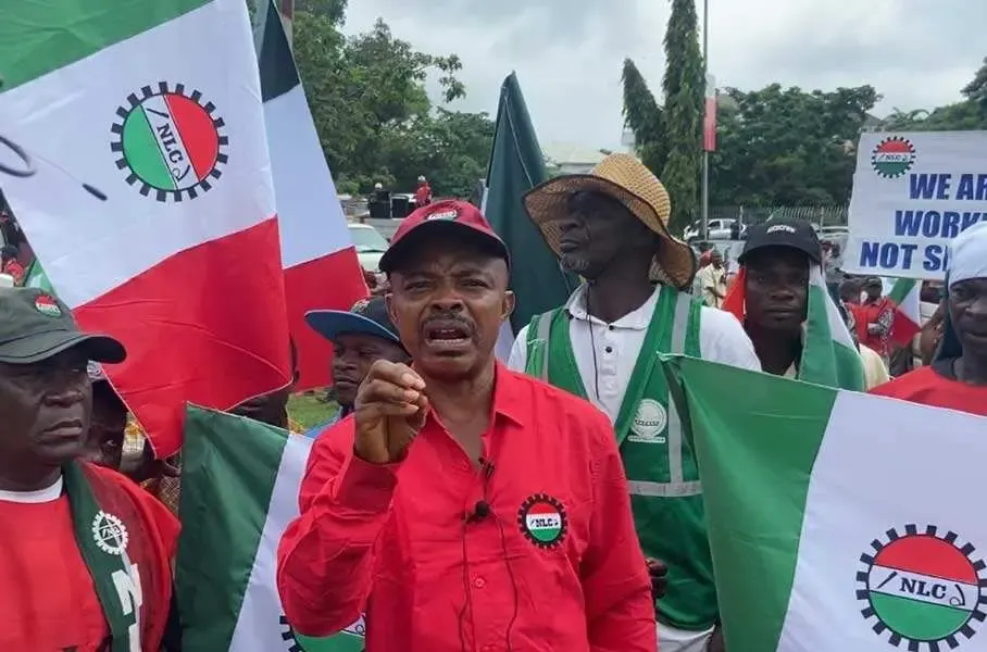 BREAKING! NLC Protests, Blocks Abuja Airport