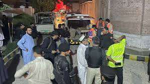 22 killed in twin blasts on Pakistan election eve