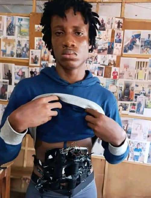 Man caught ‘strapped with bomb’ in Plateau bank