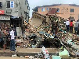 Two-Storey Building Collapses In Lagos Island leaving many trapped