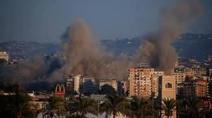 Picture of Israeli Airstrikes Expand Across Lebanon as Middle East Conflict Escalates
