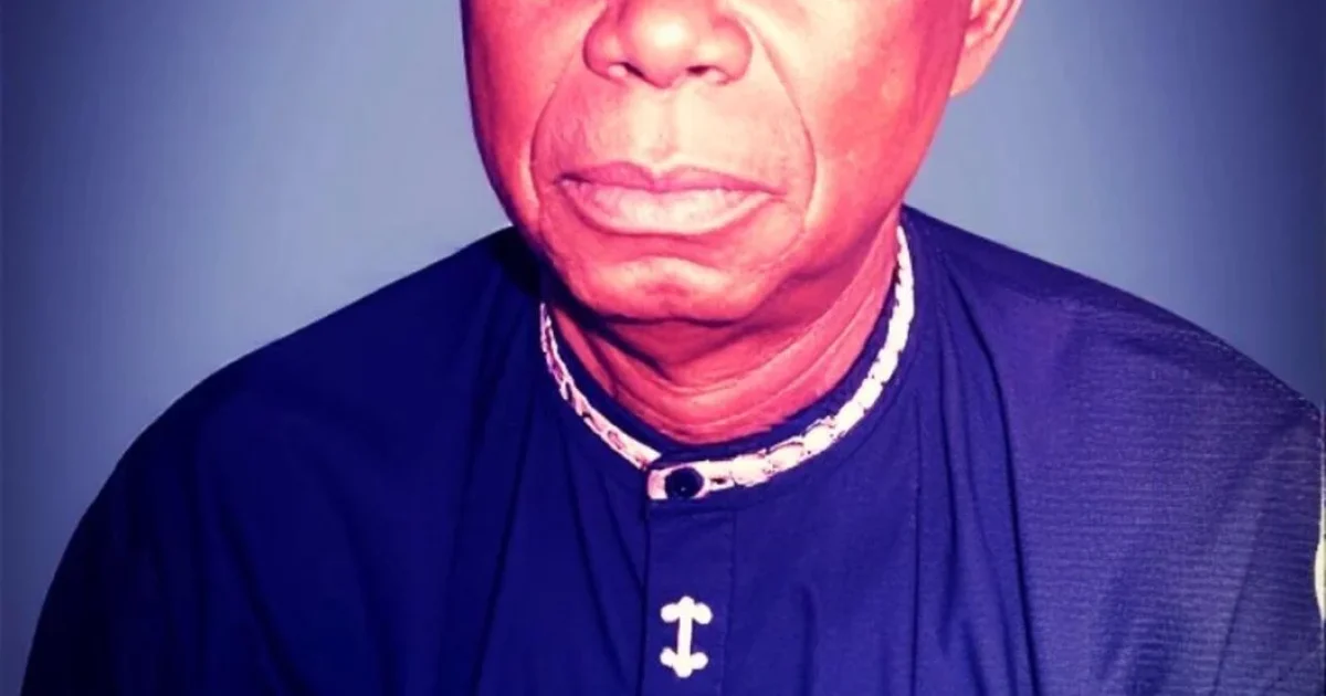 Portrait-style memorial representation of Chief Solomon Enuma Azuka, Nigerian Customs officer and family patriarch remembered for equity, generosity, and quiet leadership.